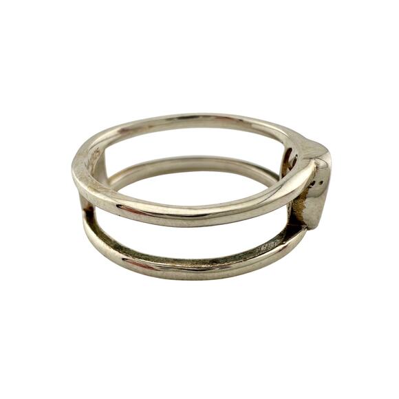 Gucci Interlocking G Open Band Ring Size 5.75 (11) - Picture 9 of 13